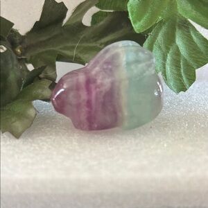 Polished Fluorite Stone  Rabbit